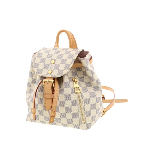 1240005018066 2 Louis Vuitton Speron BB Rucksack Daypack Damier Azur White