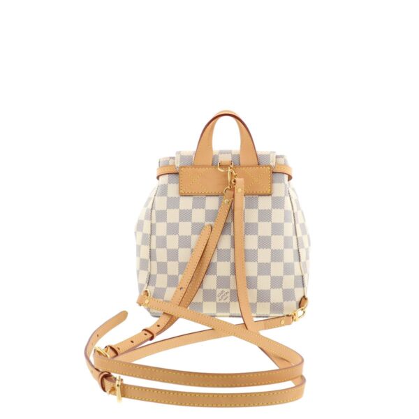 1240005018066 3 Louis Vuitton Speron BB Rucksack Daypack Damier Azur White