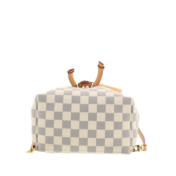 1240005018066 4 Louis Vuitton Speron BB Rucksack Daypack Damier Azur White