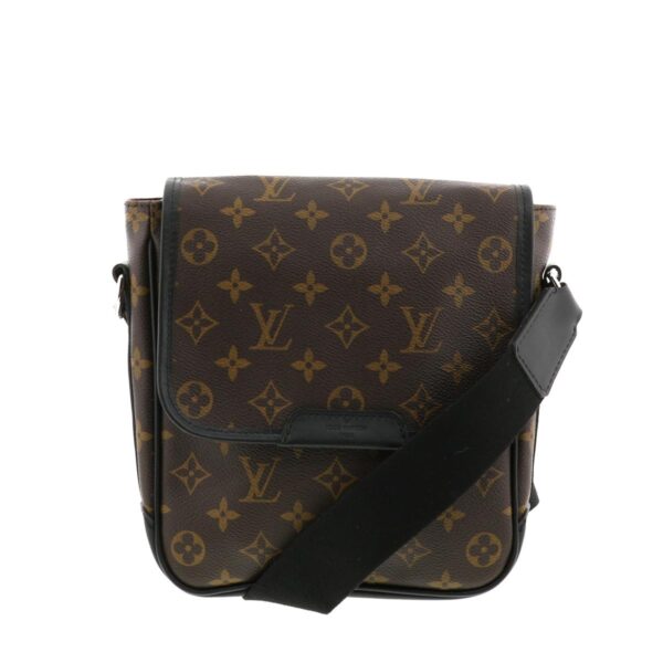 1240005018180 1 Louis Vuitton Bus PM Shoulder Bag Monogram Macassar Brown