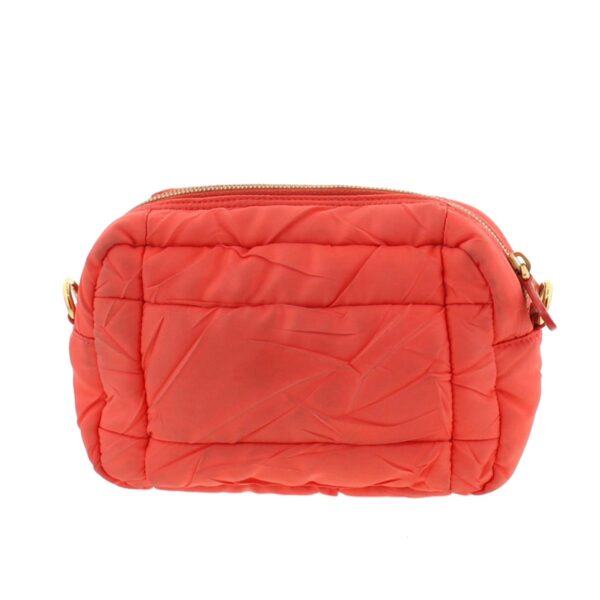 1240005018247 3 Prada Quilted Nylon Shoulder Bag Orange