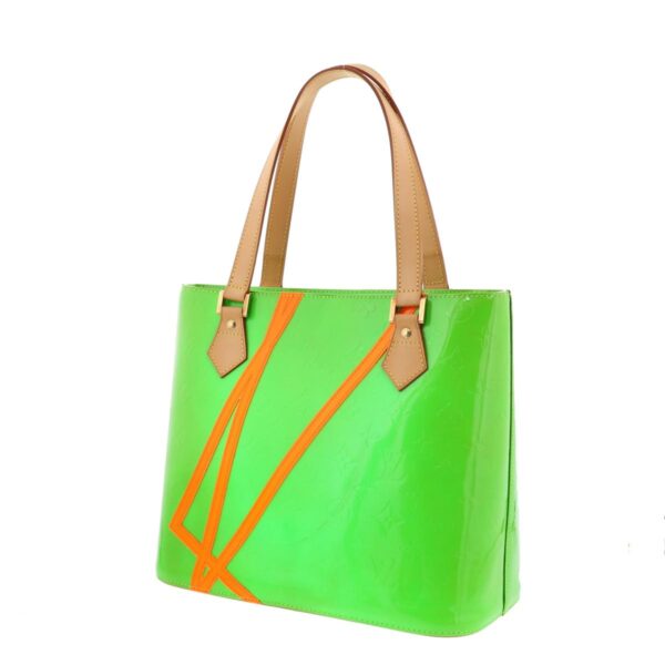 1240005018372 2 Louis Vuitton Houston Tote Bag Vernis Fluo Green