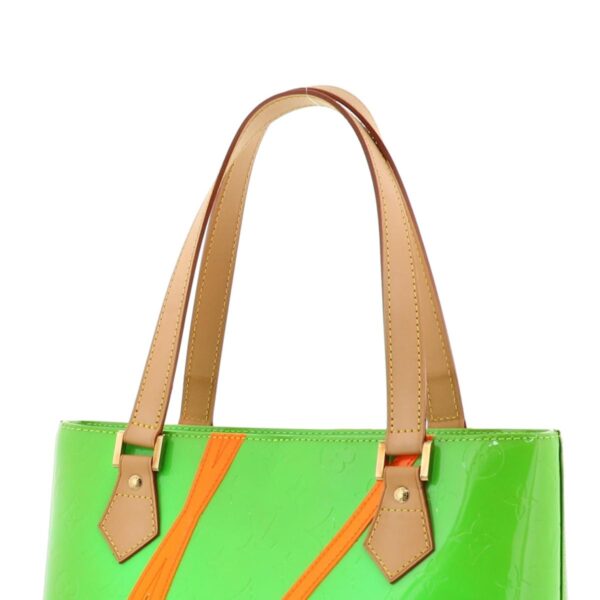 1240005018372 3 Louis Vuitton Houston Tote Bag Vernis Fluo Green