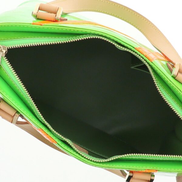 1240005018372 6 Louis Vuitton Houston Tote Bag Vernis Fluo Green