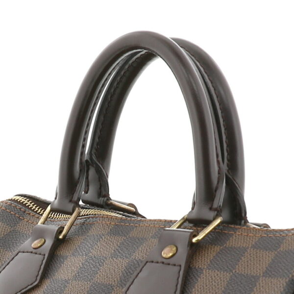 1240005018640 3 Louis Vuitton Speedy 25 Bag Damier Ebene Brown