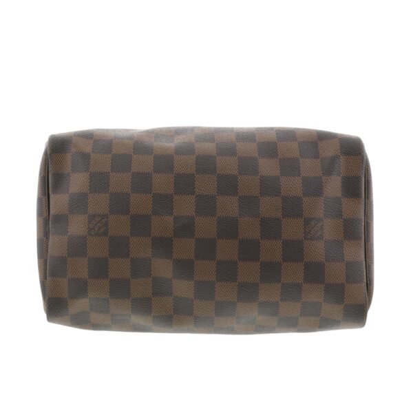 1240005018640 4 Louis Vuitton Speedy 25 Bag Damier Ebene Brown