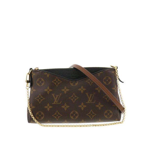 1240005018672 1 Louis Vuitton Pallas Clutch Monogram Noir