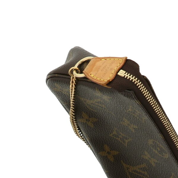 1240005018712 3 Louis Vuitton Mini Pochette Accessory Shoulder Bag Monogram Brown