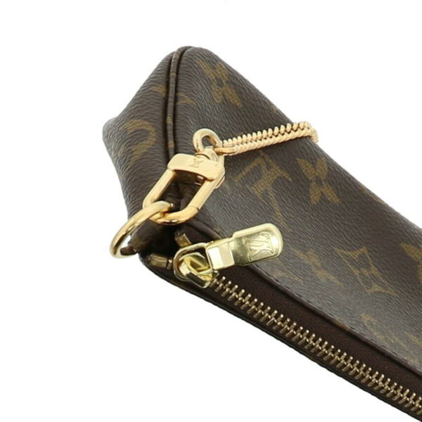 1240005018712 4 Louis Vuitton Mini Pochette Accessory Shoulder Bag Monogram Brown