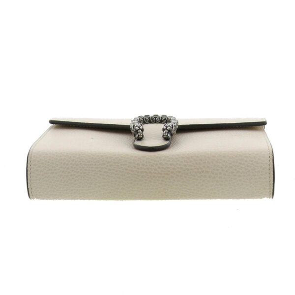 1240005019684 4 Gucci Dionysus Mini Leather Chain Bag White