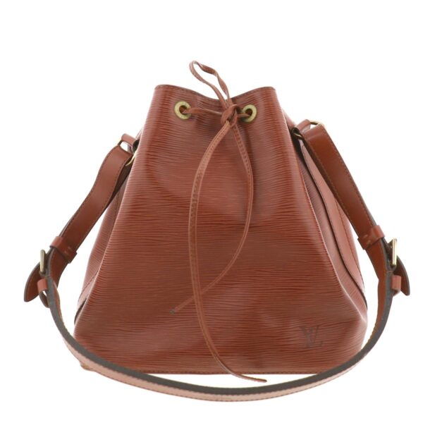 1240005019807 1 Louis Vuitton Petit Noe Drawstring Bag Monogram Brown