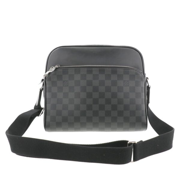 1240005019867 1 Louis Vuitton Dayton PM Shoulder Bag Damier Graphite