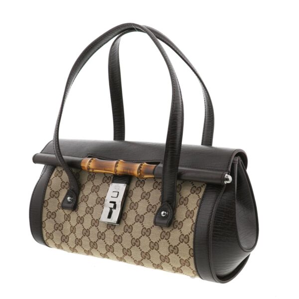 1240005020137 2 Gucci Bamboo Handbag Brown