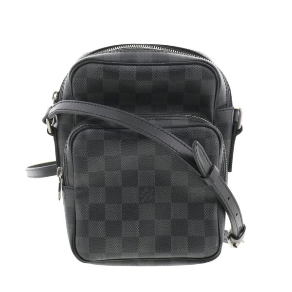 1240005020330 1 1 Louis Vuitton Rem Shoulder Bag Damier Graphite