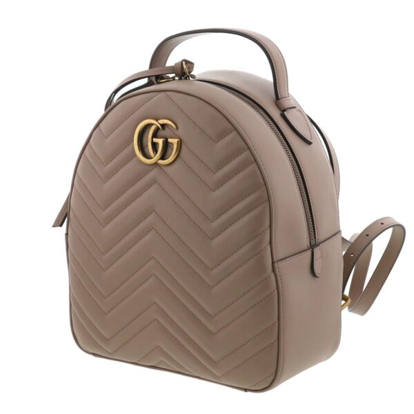 1240005020374 2 Gucci GG Marmont Backpack Beige