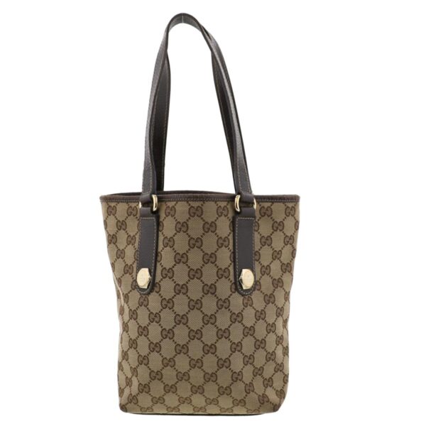 1240005020471 4 1 Gucci GG Canvas Tote Bag Brown