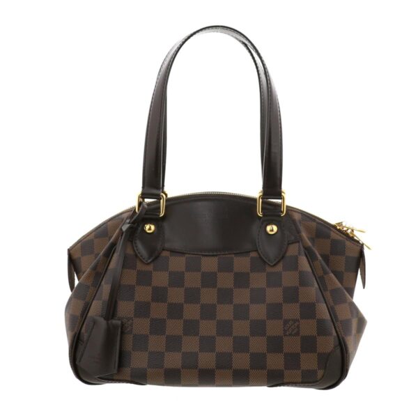 1240005020489 1 Louis Vuitton Verona PM Shoulder Bag Damier Ebene Brown