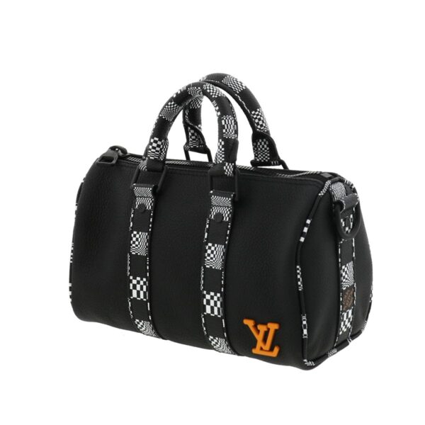 1240005020823 2 Louis Vuitton City Keepall XS Shoulder Bag Distorted Damier Black