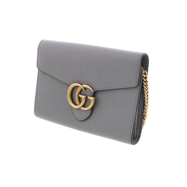 1240005020874 2 Gucci GG Marmont Chain Wallet Gray