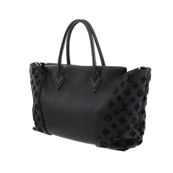 1240005020906 2 Louis Vuitton Tote W PM Handbag Monogram Taftage Black