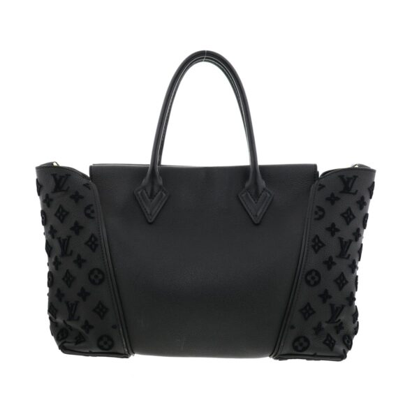 1240005020906 4 Louis Vuitton Tote W PM Handbag Monogram Taftage Black