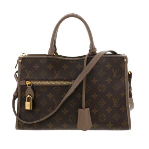 1240005020949 1 Louis Vuitton Deauville Mini Monogram Canvas Shoulder Bag Brown