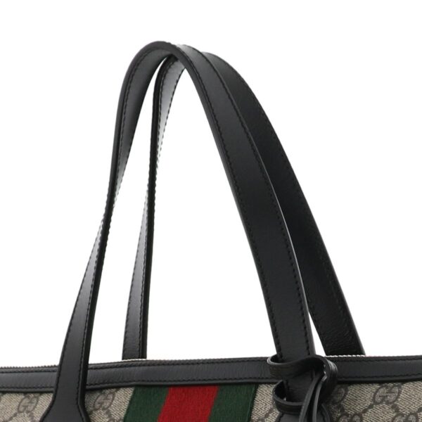 1240005020999 3 Gucci Duffle Sherry Line 2WAY Handbag Gray