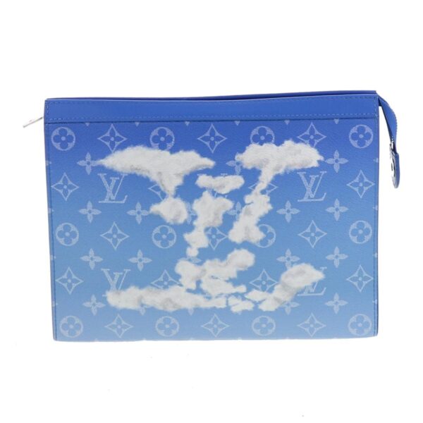 1240005021109 1 Louis Vuitton Pochette Voyage Bag Bag Pouch Monogram Corbeaux Blue