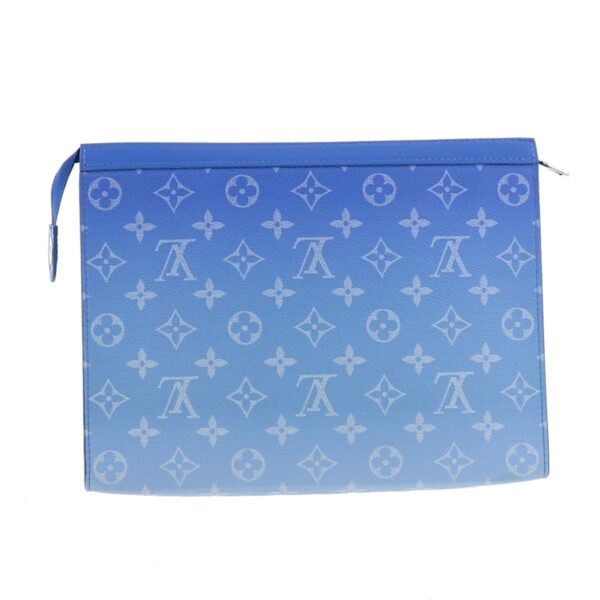 1240005021109 3 Louis Vuitton Pochette Voyage Bag Bag Pouch Monogram Corbeaux Blue