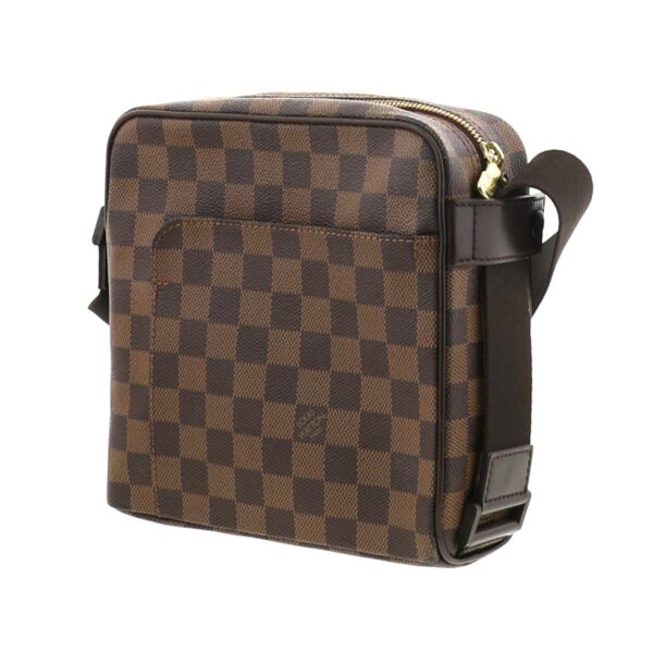 1240005021134 2 Louis Vuitton Olaf PM Bag Shoulder Messenger Bag Damier Ebene Brown