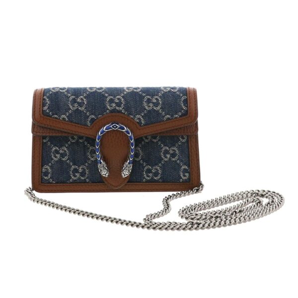 1240005021281 1 Gucci GG Super Mini Dionysus Bag Indigo