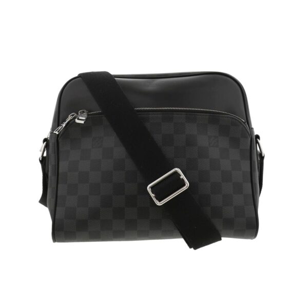 1240005021285 1 Louis Vuitton Dayton PM Messenger Bag Damier Graphite Canvas Black