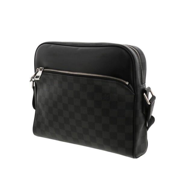 1240005021285 2 Louis Vuitton Dayton PM Messenger Bag Damier Graphite Canvas Black