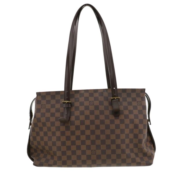 1240005021364 1 1 Louis Vuitton Chelsea Bag Shoulder Messenger Bag Damier Ebene Brown