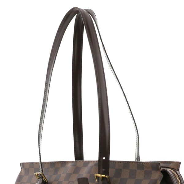 1240005021364 3 1 Louis Vuitton Chelsea Bag Shoulder Messenger Bag Damier Ebene Brown