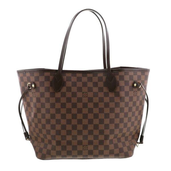 1240005021504 1 Louis Vuitton Neverfull MM Bag Tote Bag Damier Ebene Brown