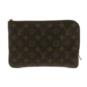 1240005021608 1 Louis Vuitton Monogram Eclipse Pochette Voyage Mm Clutch Bag Canvas