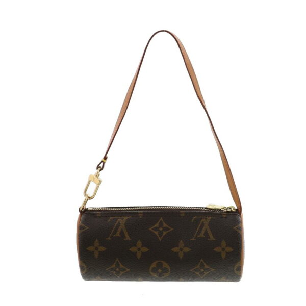 1240005021714 4 Papillon Pouch Monogram Model Bag Pouch Clutch Monogram Brown