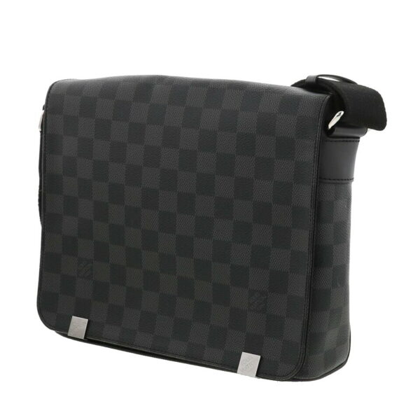 1240005021795 2 Louis Vuitton District PM NM Bag Shoulder Messenger Bag Damier Graphite Black