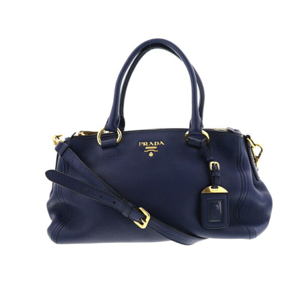 1240005021962 1 Prada 2way Shoulder Handbag Blue