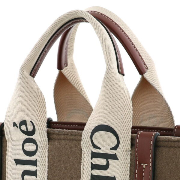 1240005022018 3 Chloe Woody Small Tote Bag Beige