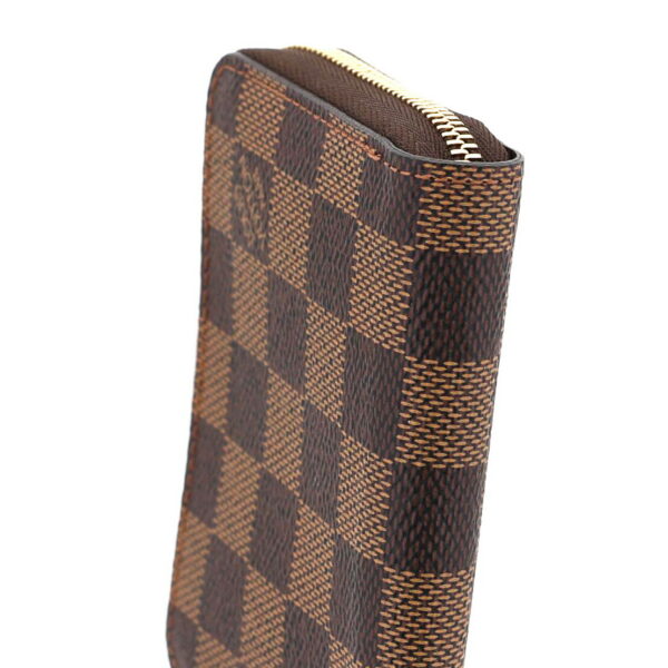 1240005022247 3 Louis Vuitton Jimmy Coin Purse Damier Ebene Brown