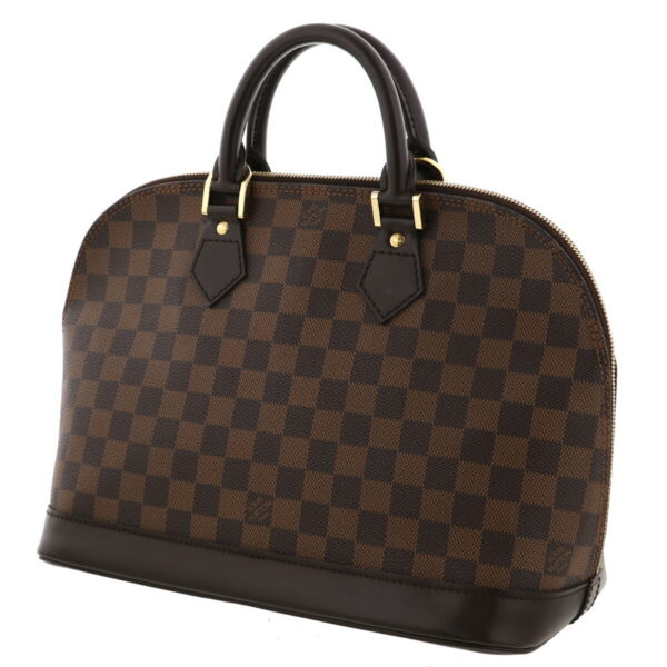 1240005022264 2 Louis Vuitton Alma Handbag Damier Ebene Brown