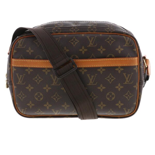 1240005022416 1 Louis Vuitton Reporter PM Shoulder Bag Monogram Brown