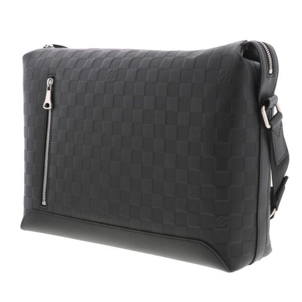 1240005022429 6 1 Louis Vuitton Discover Messenger MM Shoulder Bag Damier Infini Black