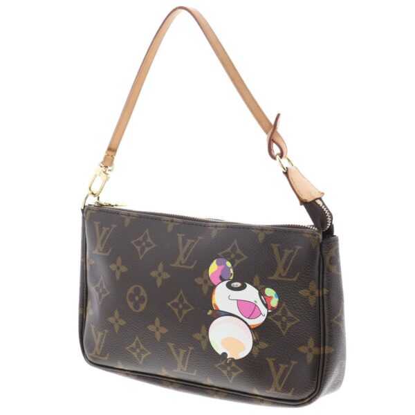 1240005022431 2 Louis Vuitton Pochette Accessories Panda Clutch Monogram Brown