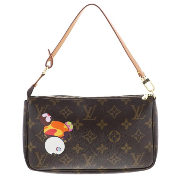 1240005022431 4 Louis Vuitton Pochette Accessories Panda Clutch Monogram Brown