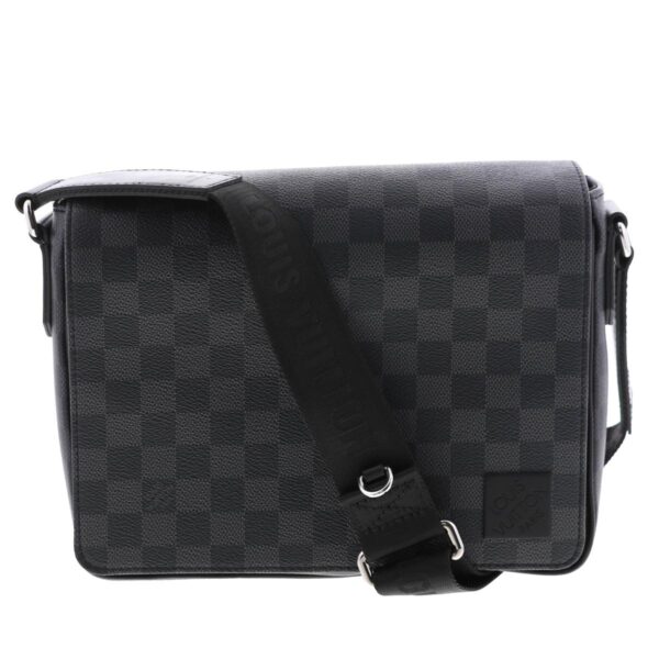 1240005022497 1 1 Louis Vuitton District PM NV3 Shoulder Bag Damier Graphite