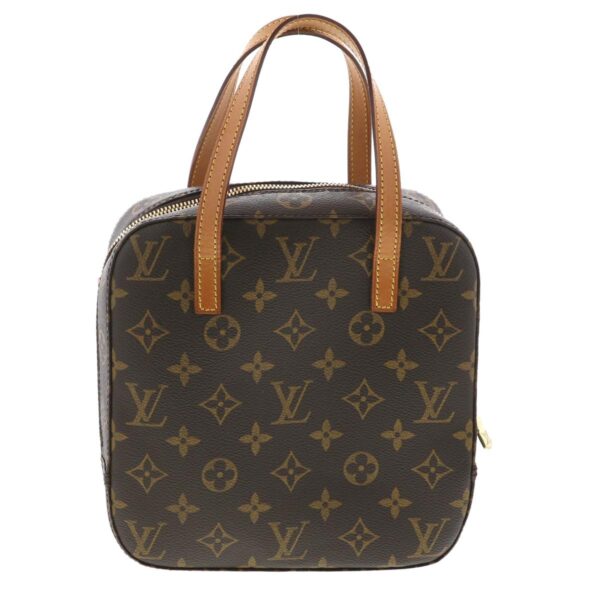 1240005022679 4 Louis Vuitton Spontini Handbag Monogram Brown