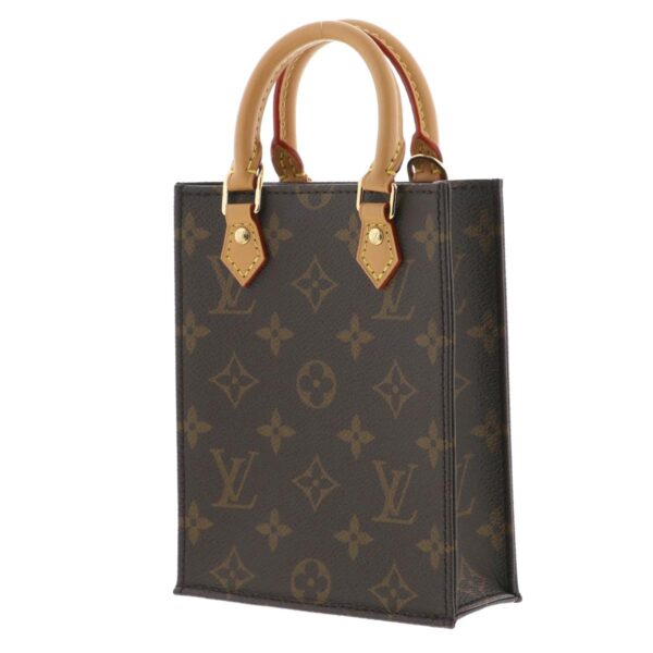 1240005022680 2 1 Louis Vuitton Petite Sappura Shoulder Bag Monogram Brown